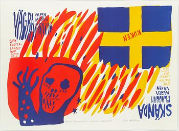 CARL JOHAN DE GEER, silkscreen in colors, signed and numbered 15/190.