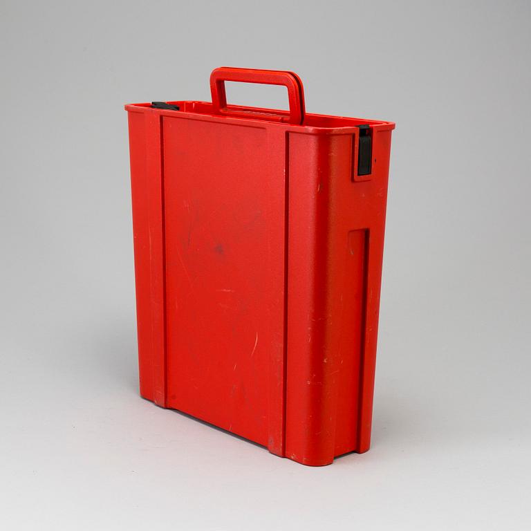 SKRIVMASKIN, "Valentine", Perry King samt Ettore Sottsass, Olivetti, formgiven 1968.