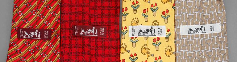 SLIPSAR, 4 st, siden, Hermès, Frankrike.