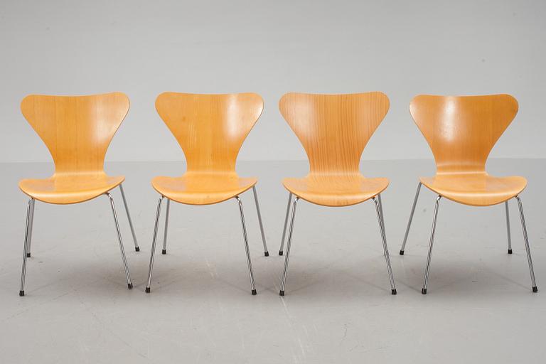 STOLAR, 4 st, "Sjuan", Arne Jacobsen, Fritz Hansen.