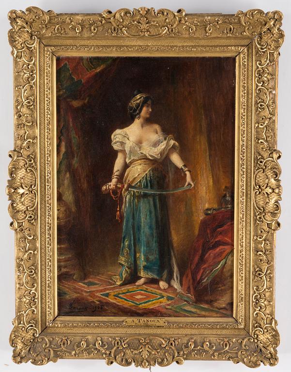 ADRIEN HENRI TANOUX, oil on canvas, signed.