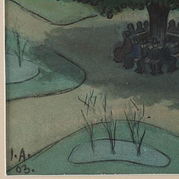 Ivar Arosenius, ”Under stora trädet”.