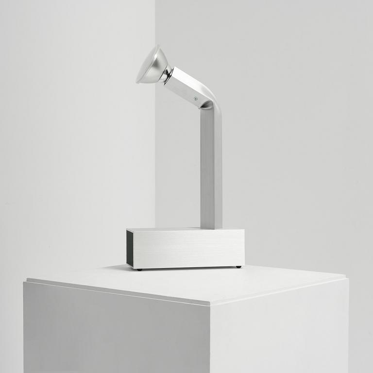 David Taylor, a unique table lamp, "Aluminium Table Lamp #4", Studio Mellösaverken, Sweden, 2025.