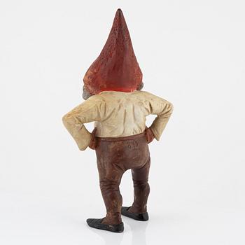 A garden gnome, first half of the 20th Century, Germany.