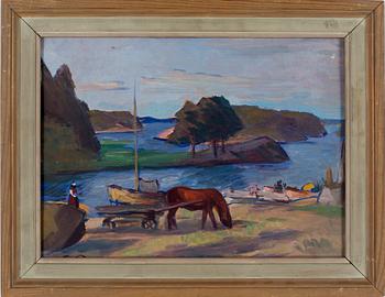 Georg Pauli · GEORG PAULI, olja på duk, monogramsignerad.