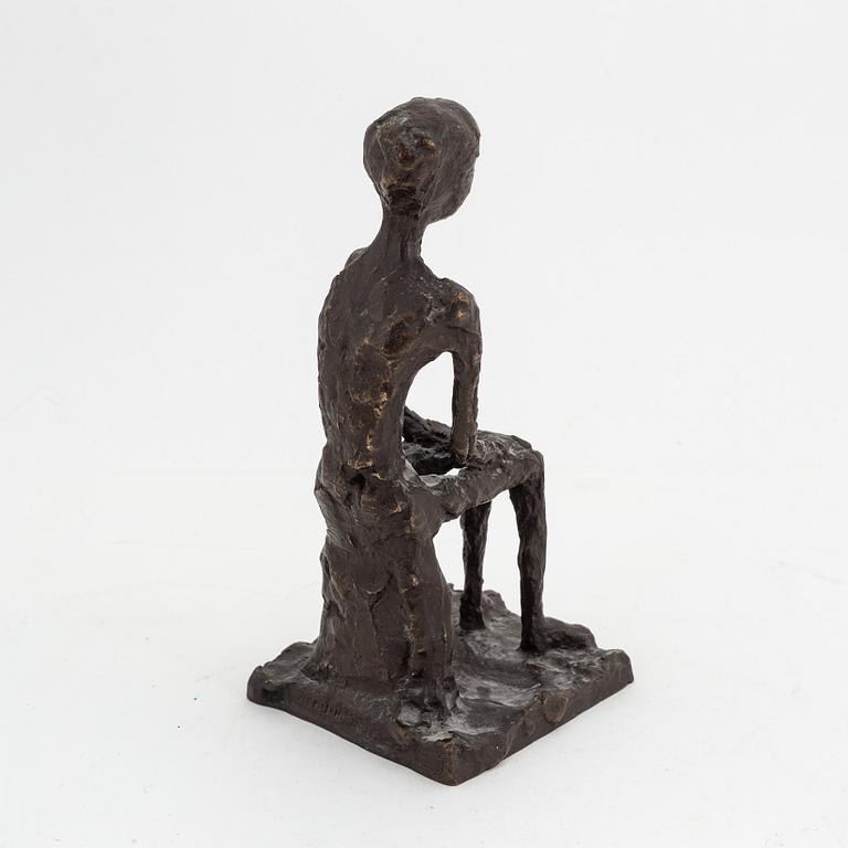 Asmund Arle, skulptur, brons, signerad och daterad 1950.