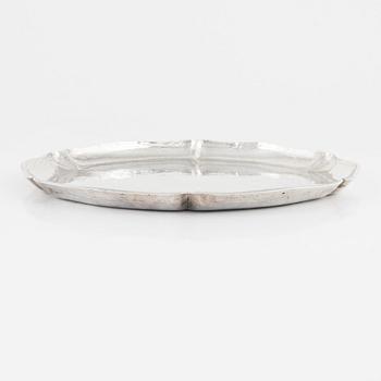 A Peruvian Sterling Silver Tray, 1950s.