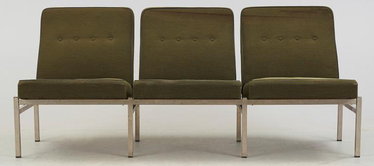 SOFFA, metall och tyg, 1960-tal.