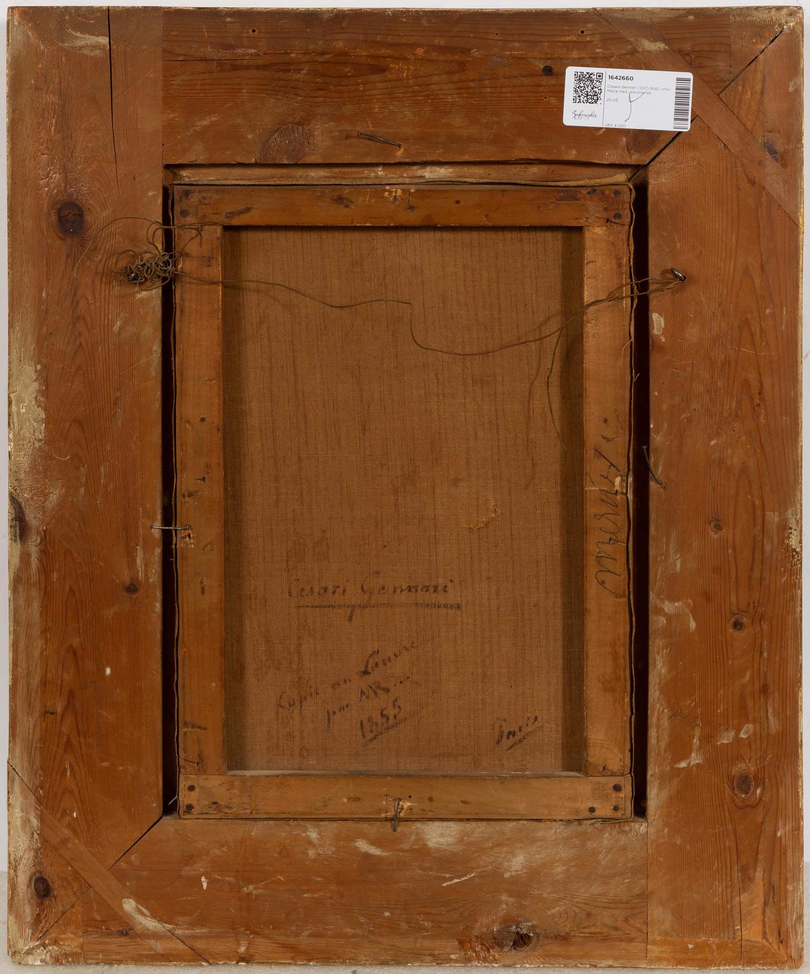 Cesare Gennari, copy after, 19th century, The Madonna and Child.