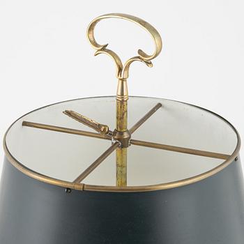 A library table lamp, 20th century.