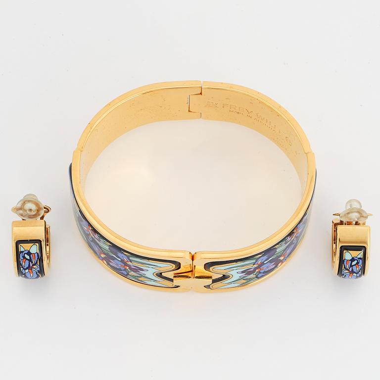 Frey Wille bangle and earrings.