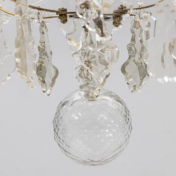 Chandelier for six lights, Rococo, 18th century.
