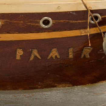 Model ship, four-masted barque "Pamir", early 20th century.