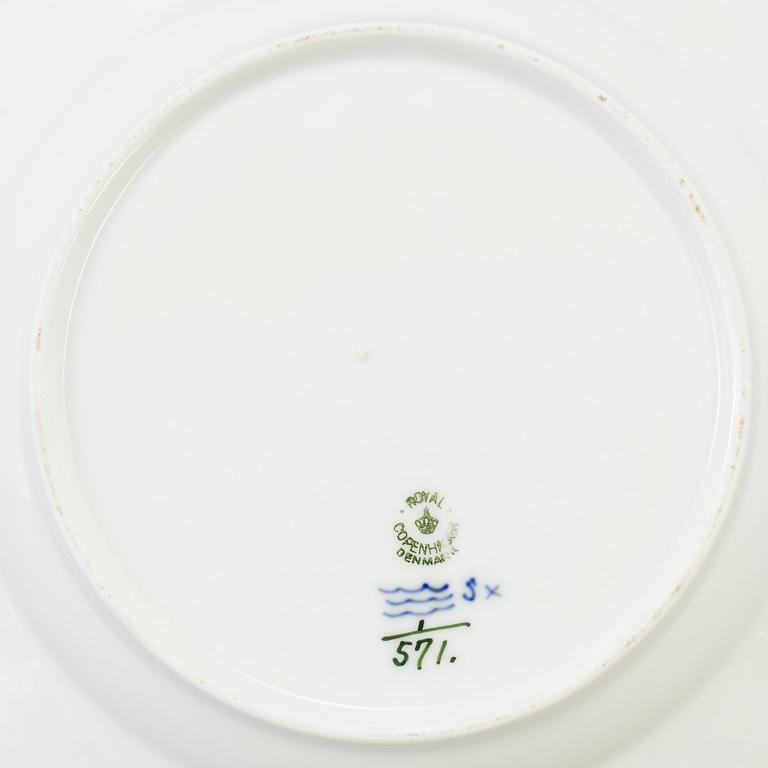 SERVIS, 79 delar, porslin, "Musselmalet" Kunglig Dansk.