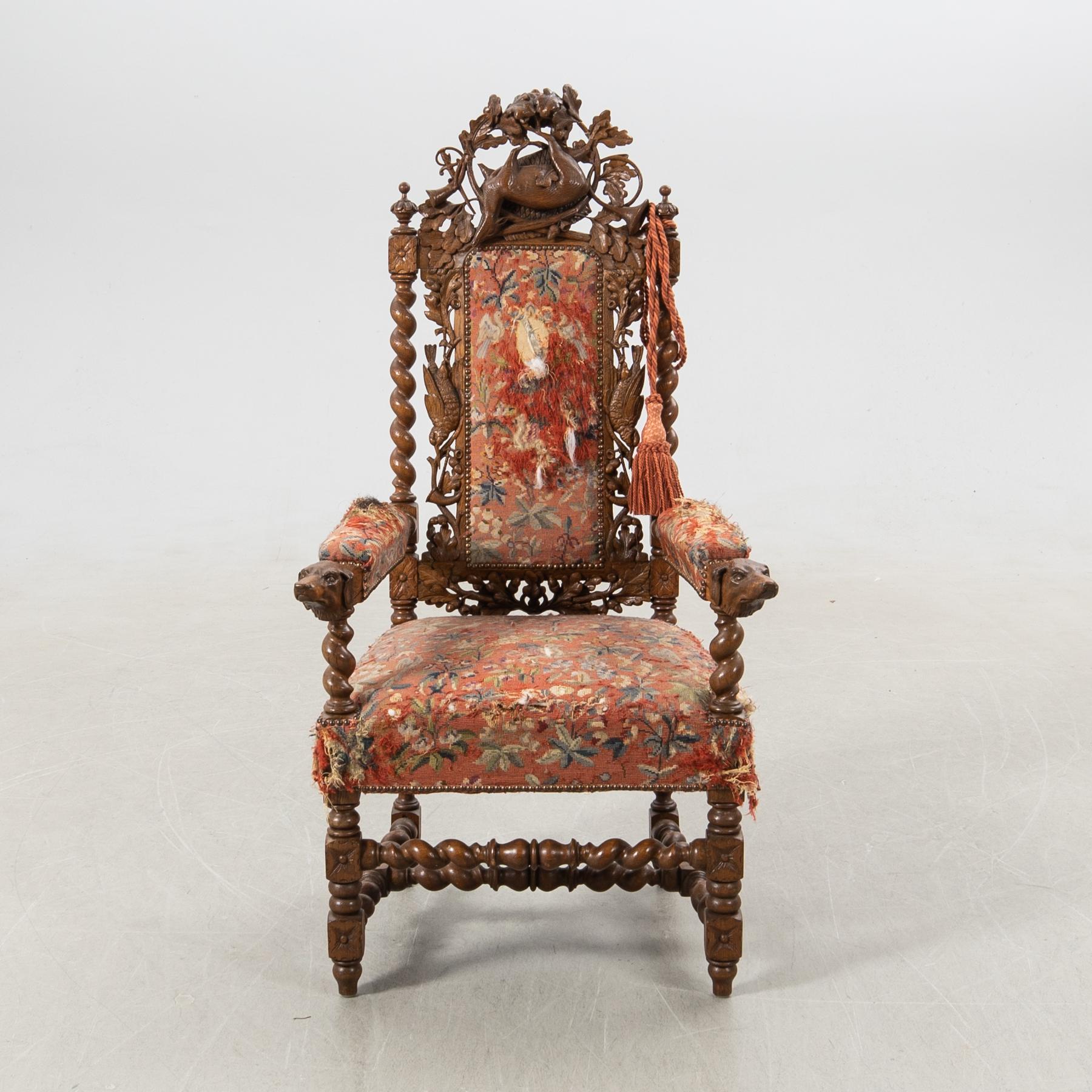 Armchair Baroque style around 1900.