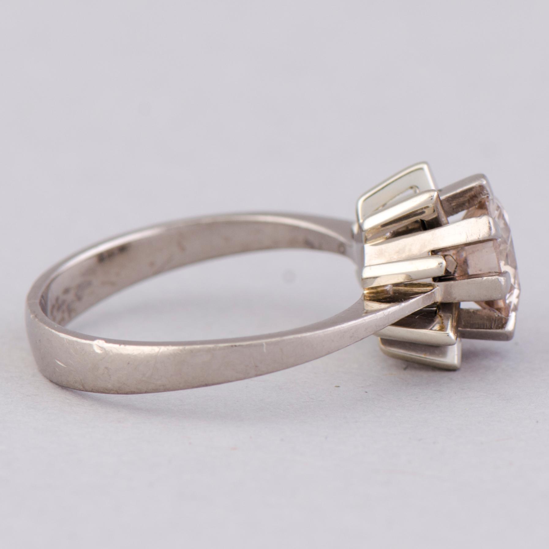 RING, briljantslipad diamant, 18K vitguld.