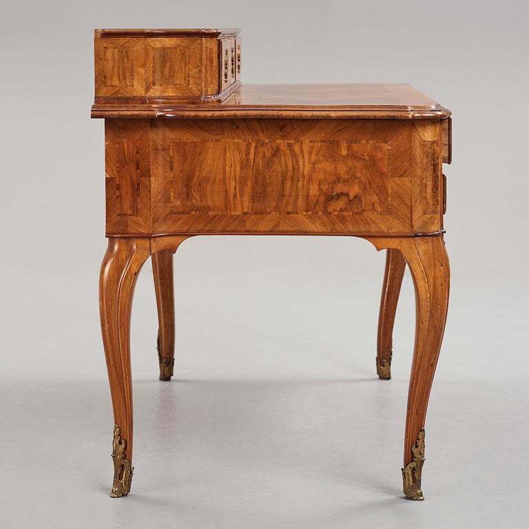 A Swedish Rococo mid 18th century writing desk.