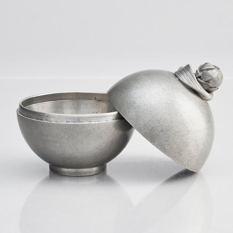 Estrid Ericson, a bonbon pewter dish, Svenskt Tenn, Stockholm 1929, model 999.