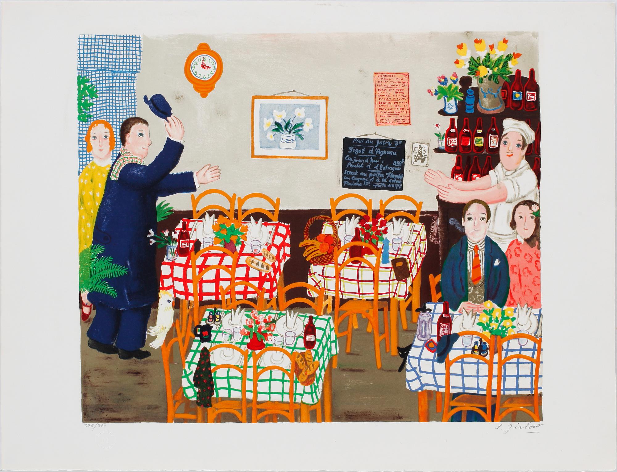 LENNART JIRLOW, färglitografi, sign o numr 375/380.