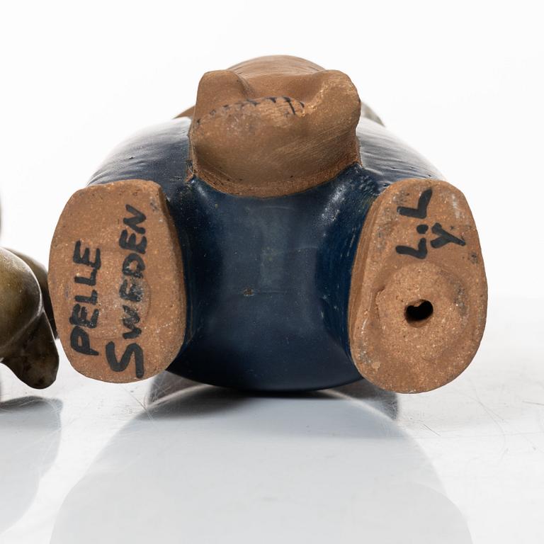 Lisa Larson, figuriner, 3 st, stengods, ur serien "Larsons ungar", Gustavsberg.