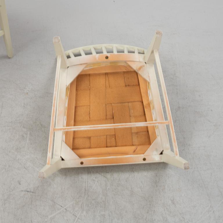 Carl Malmsten, a set of six chairs, 'Herrgården" and a dining table.