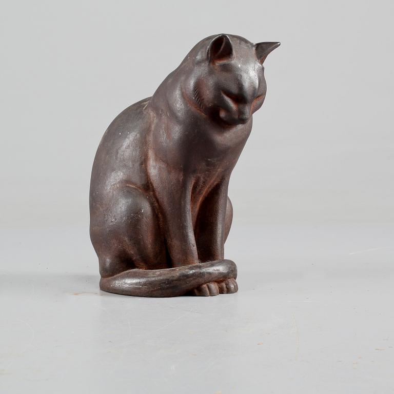 SKULPTUR, gjutjärn, "Jönssons katt", Anders Jönsson, Firma Svenskt Tenn, formgiven 1915.