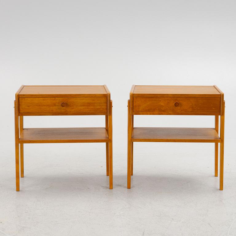 Nightstands, a pair, 1950s/60s.