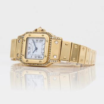 DAMARMBANDSUR, guld 18K, diamanter, Must de Cartier, automatic. Tot ca 96 gram.