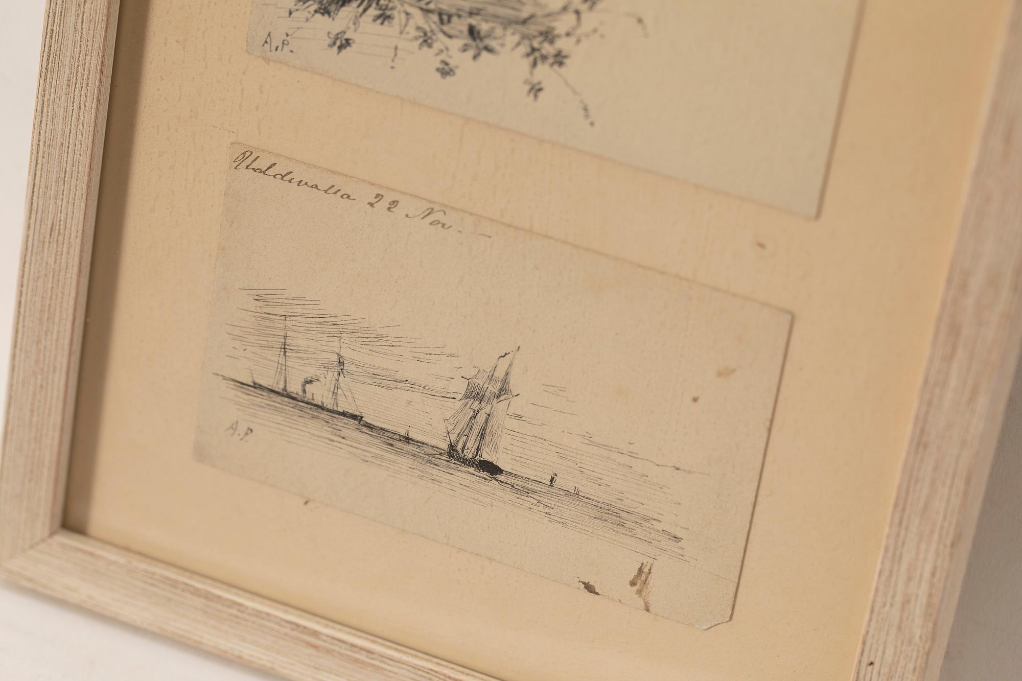 Anna Palm de Rosa, Drawings, 3 pieces.