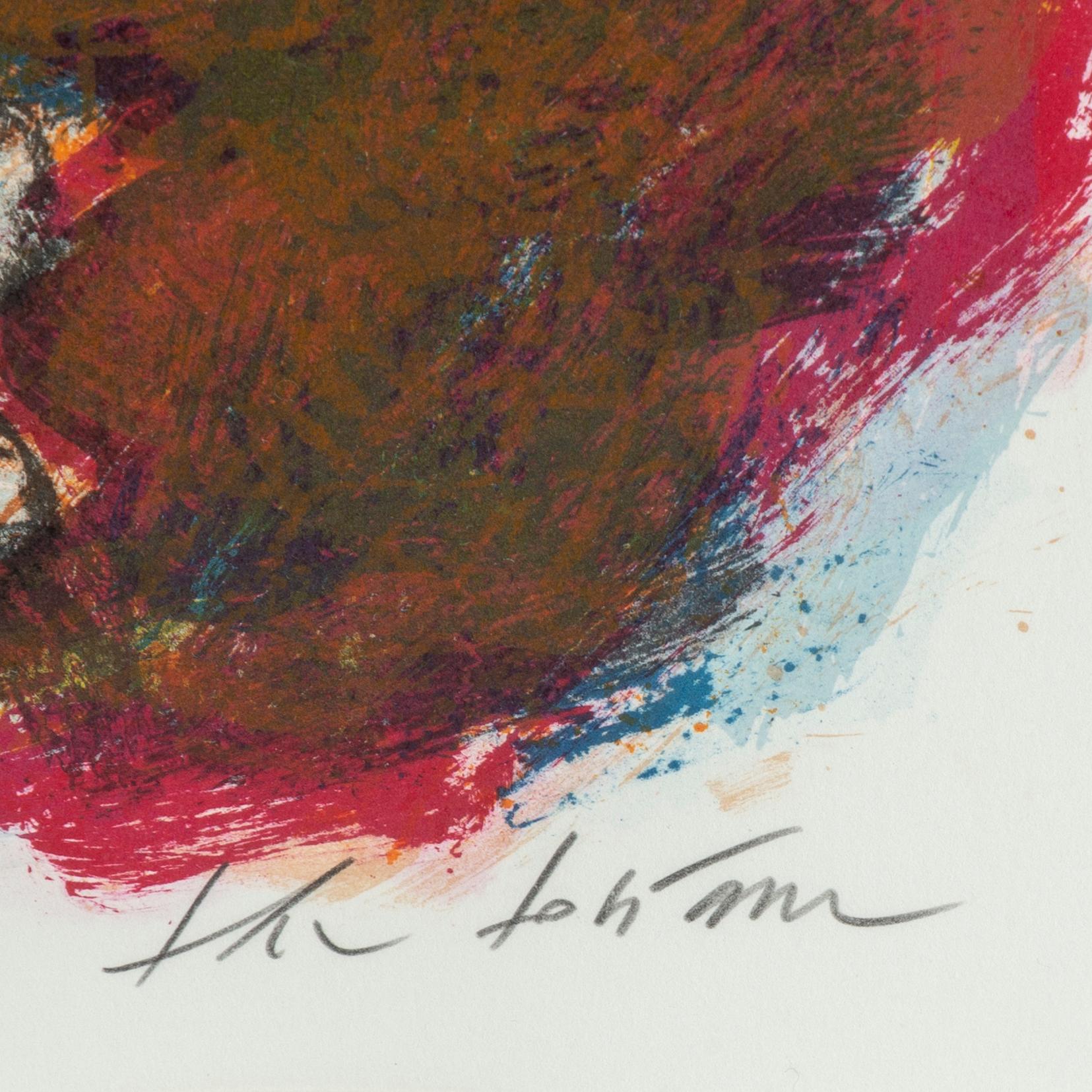 THEO TOBIASSE, färglitografi, signerad 163/180.