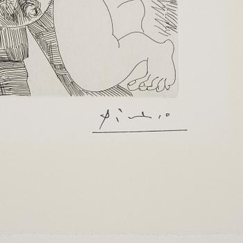 Pablo Picasso, "Peintre Bouffon peignant sur son Modèle", ur "Séries 156".