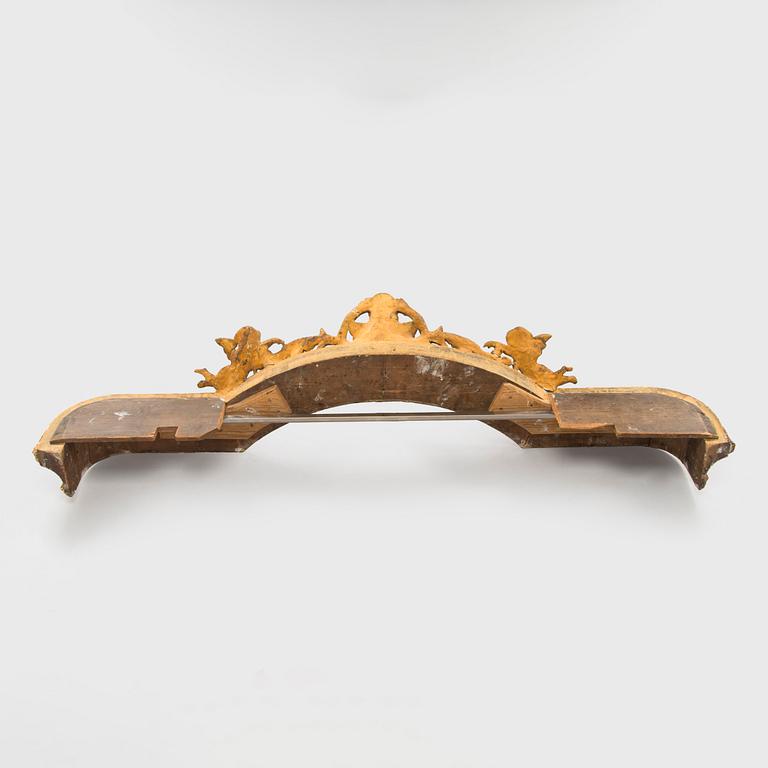 A neo-rococo cornish, late 19th century.
