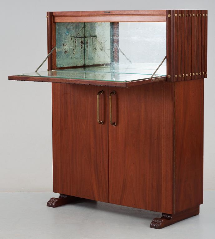 An Otto Schulz mahogany bar cabinet, Boet, Gothenburg 1940's.