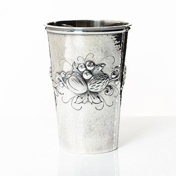 Eric Råström, vase, silver, Baroque style, CG Råström, Stockholm 1977.