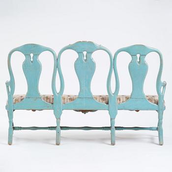 A Swedish Rococo sofa, second part of the 18th century.