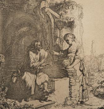 Rembrandt Harmensz van Rijn, "Christ and the Woman of Samaria among Ruins".