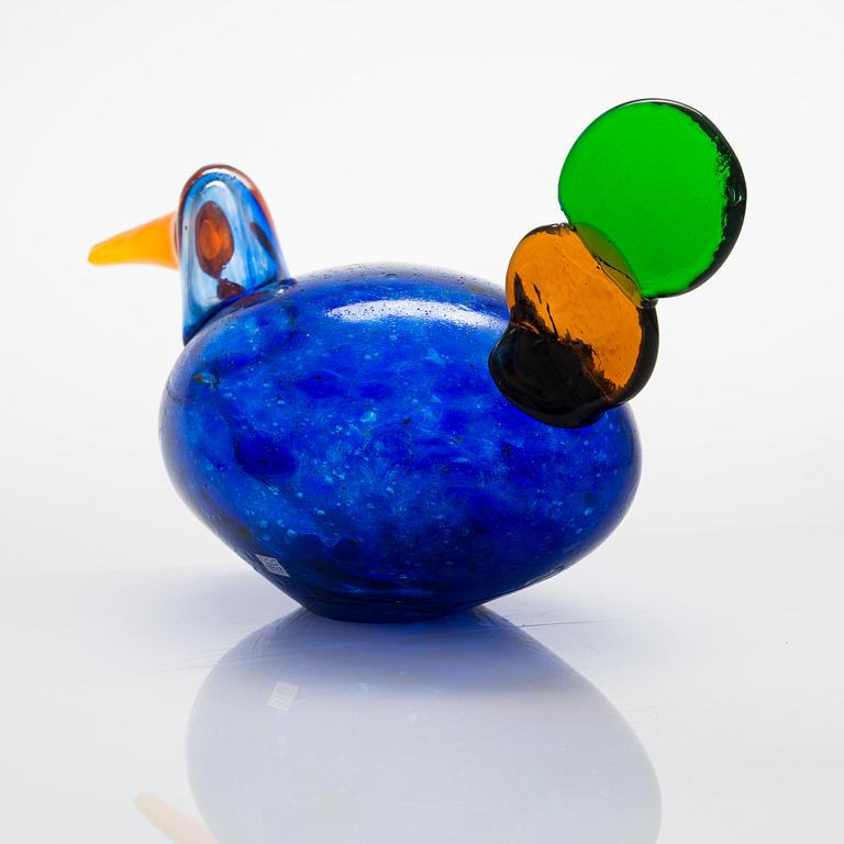 Oiva Toikka, A 'Kiikkuri' bird signed Oiva Toikka Nuutajärvi Notsjö.