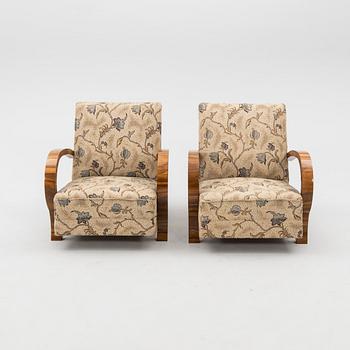 Fåtöljer ett par Art Deco 1900-talets första hälft.