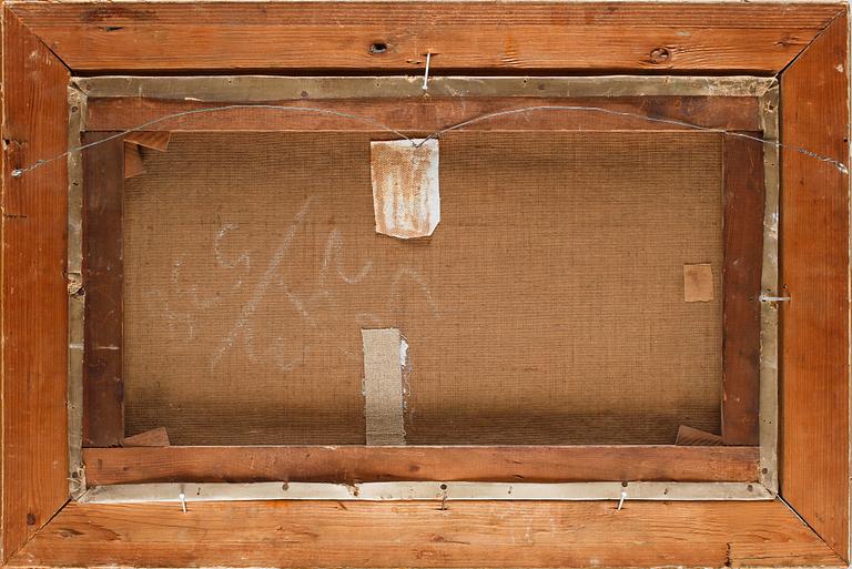 OKÄND KONSTNÄR, olja på duk, England. Sign J D Morris, 1900-talets början.