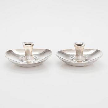Tapio Wirkkala, A pair of silver candlesticks, Helsinki 1956.