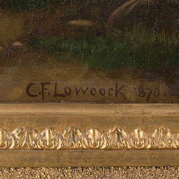 CHARLES FREDERICK LOWCOCK,  tillskriven, olja på duk, signerad CF Lowcock, daterad 1870.