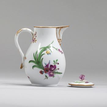KAFFEKANNA, porslin, Meissen, Marcolini period  1774-1814.