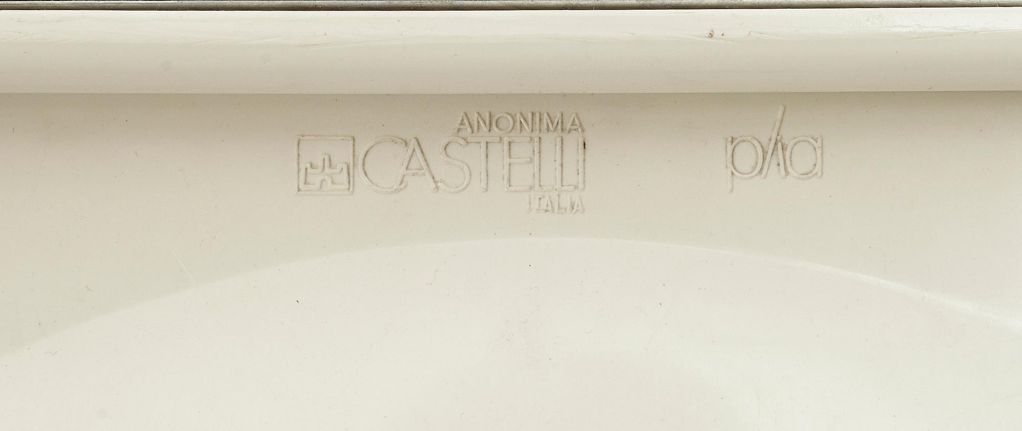 STOLAR, 6 st, "Plia", Giancarlo Piretti för Castelli, Italien, 1970-tal.