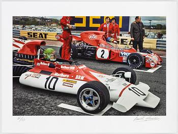 Kenneth Olausson, "Ronnie och Reine i start på Jarama 1972".