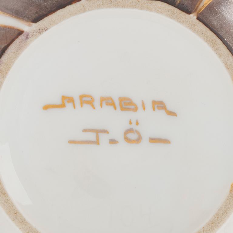 Thure Öberg, maljakko, posliinia, signeerattu T.Ö. ARABIA.