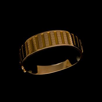 ARMBAND, "Metsäpirtti" 18K guld, Kalevala Koru 1962. Original etui. Vikt 44,5 g.