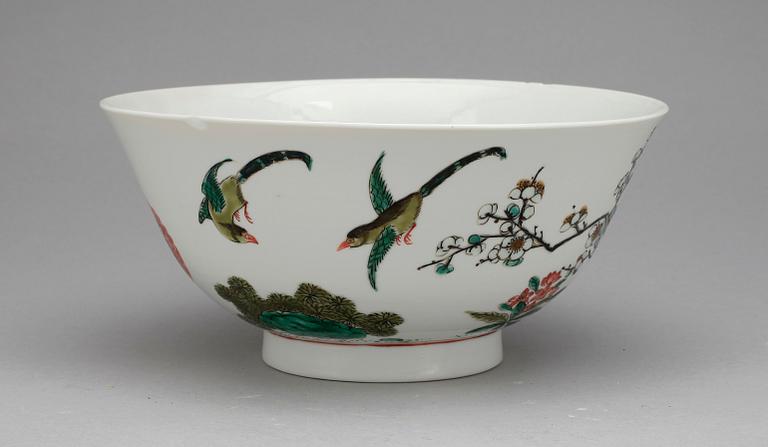 SKÅL, porslin, Kangxi, Kina 1700-tal.