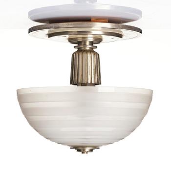 Erik Tidstrand, & Simon Gate, a ceiling lamp from Tändstickspalatset (The Matchstick Palace), Nordiska Kompaniet & Orrefors, ca 1928.