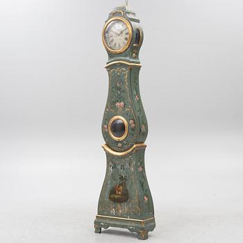 A Swedish Rococo longcase clock. The dial signed by Augustin Bourdillon, Stockholm.