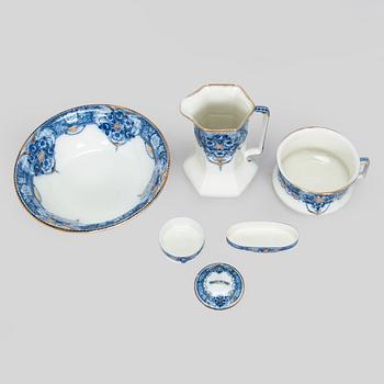 A 5-piece ceramic washing set, "Roseum", J&G Meakin, England, 20th century.